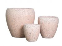 Terrazzo Tall Egg Pot - Pink